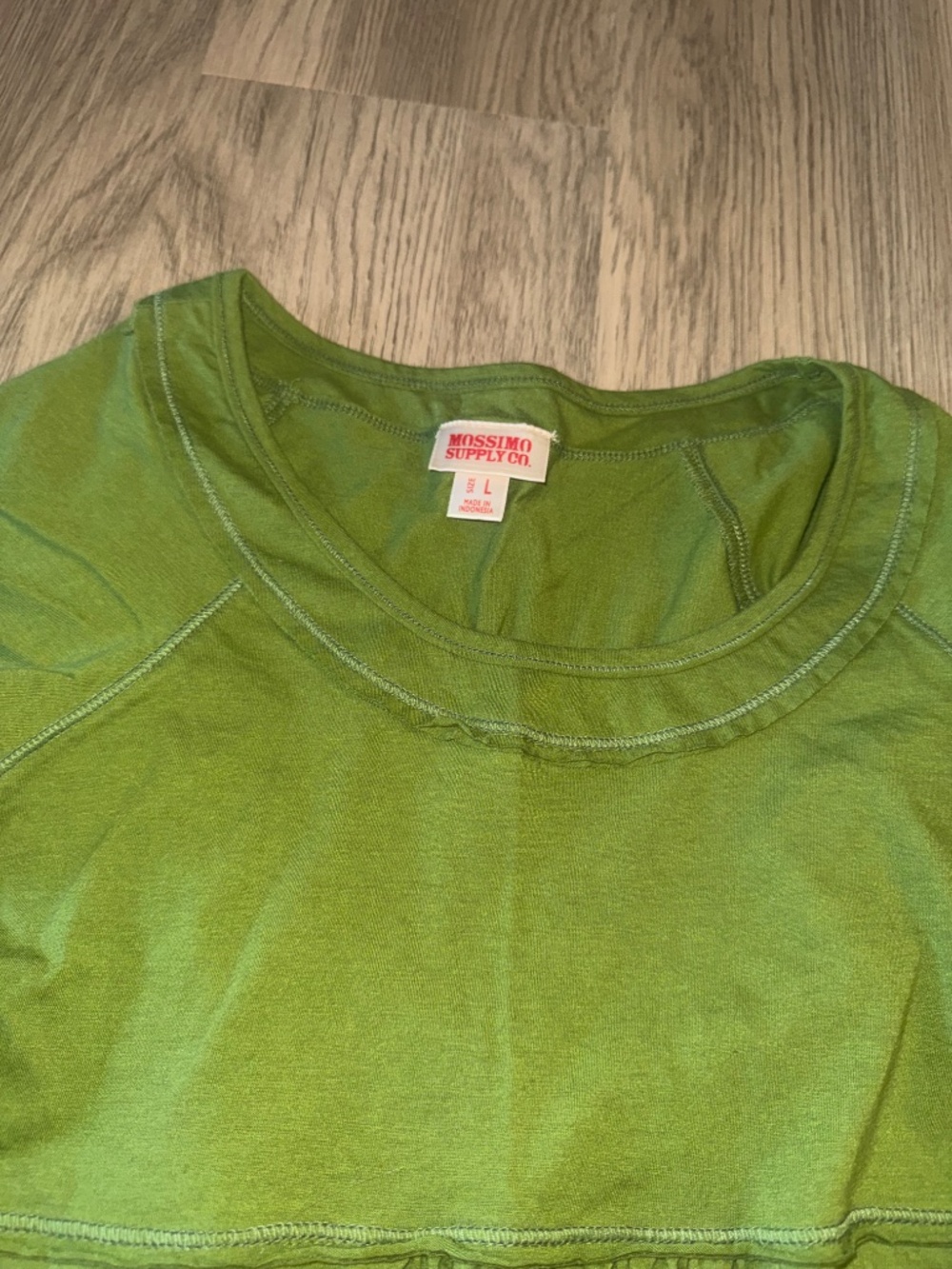 Whimsigoth Fairycore Moss Green Ruffle Tunic Dress Cottagecore Boho Top - Picture 2 of 5